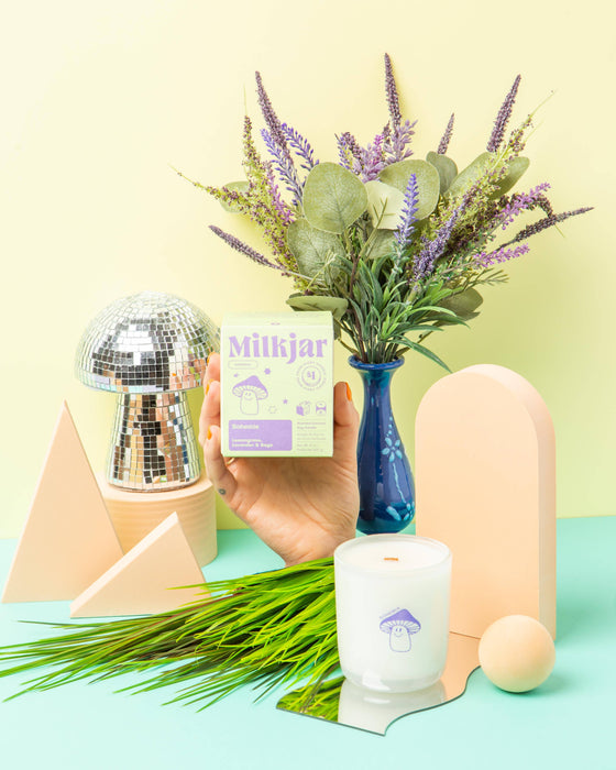 Bohemia - Kaars met citroengras, lavendel en salie kokossoya 8oz