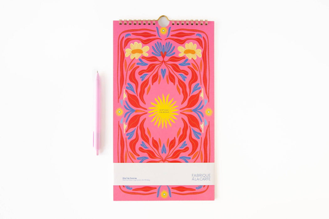 Verjaardagskalender - Zon Roze