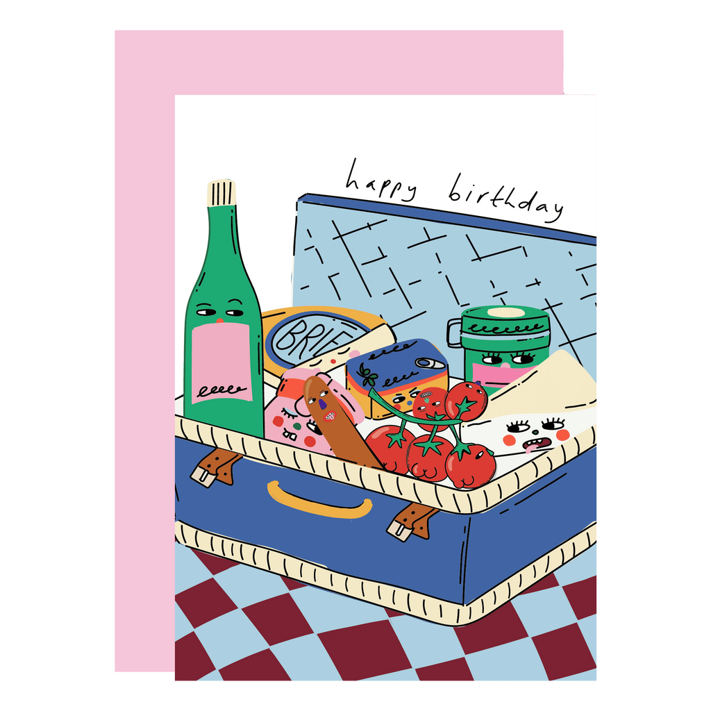 Verjaardag picknick wenskaart van Eat the Moon