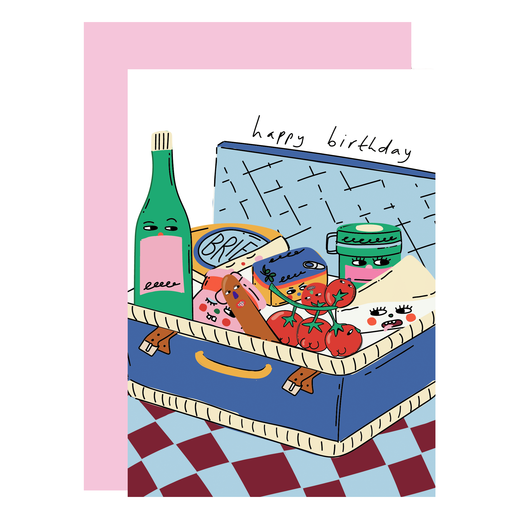 Verjaardag picknick wenskaart van Eat the Moon