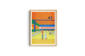 Risografieposter 'Super Bowling' van Simon Bailly, gedrukt door KIBLIND Atelier