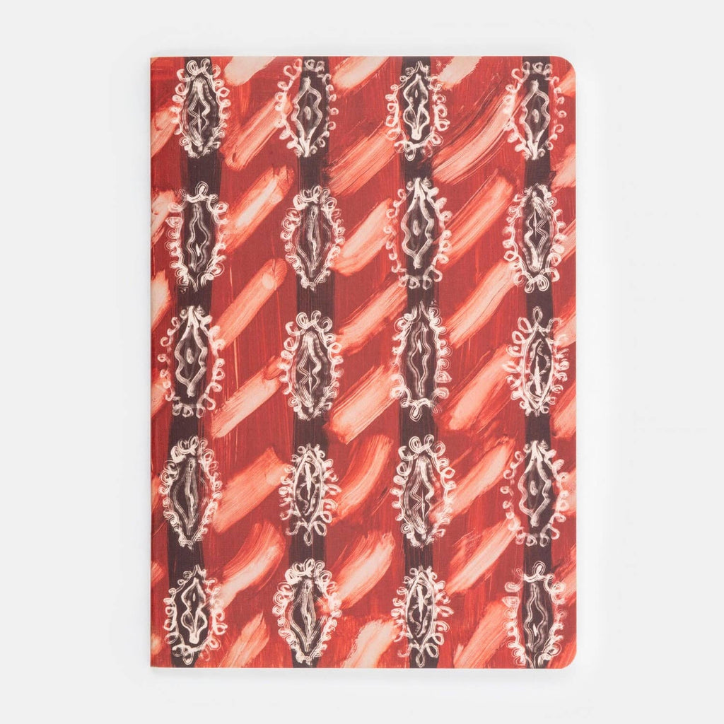 Kleurrijk Vulva schetsboek A5, detail van het omslag