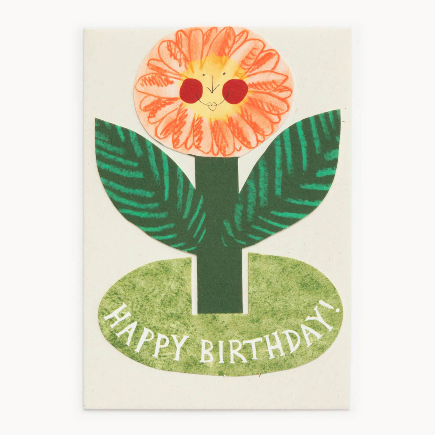 Gefeliciteerd met je verjaardag bloemenkaart in staande vorm
