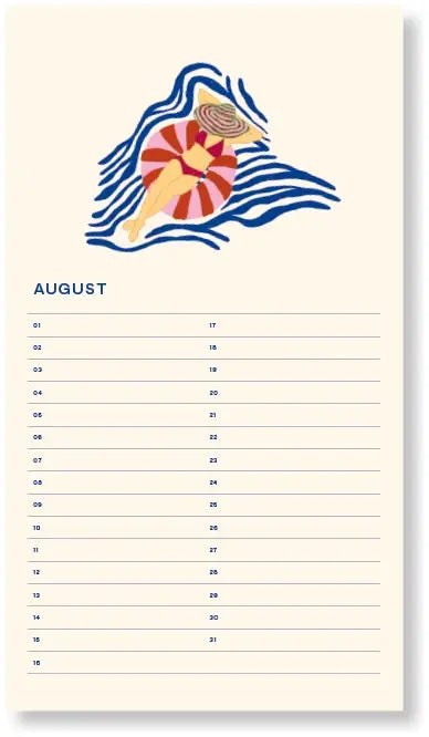 Verjaardagskalender - Zon Roze