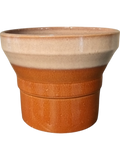 Laboro Pot Duo plantenpot in Ocher op neutrale achtergrond