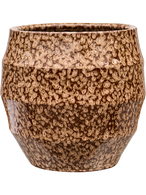Samba Reactive plantenpot in Peach op neutrale achtergrond