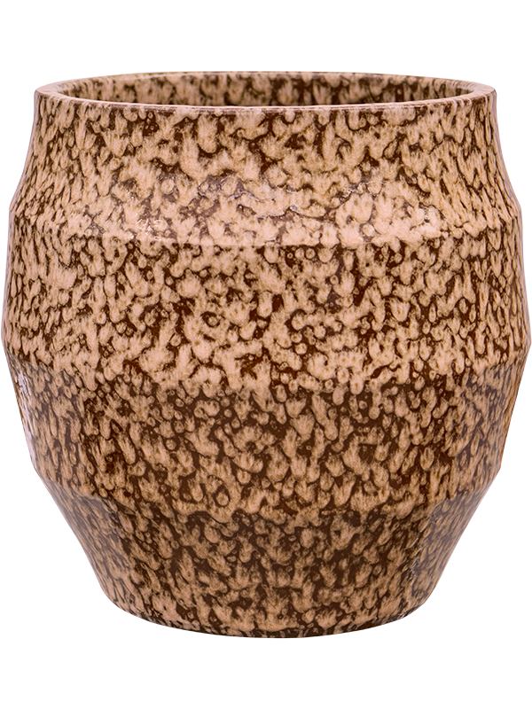 Samba Reactive plantenpot in Peach op neutrale achtergrond