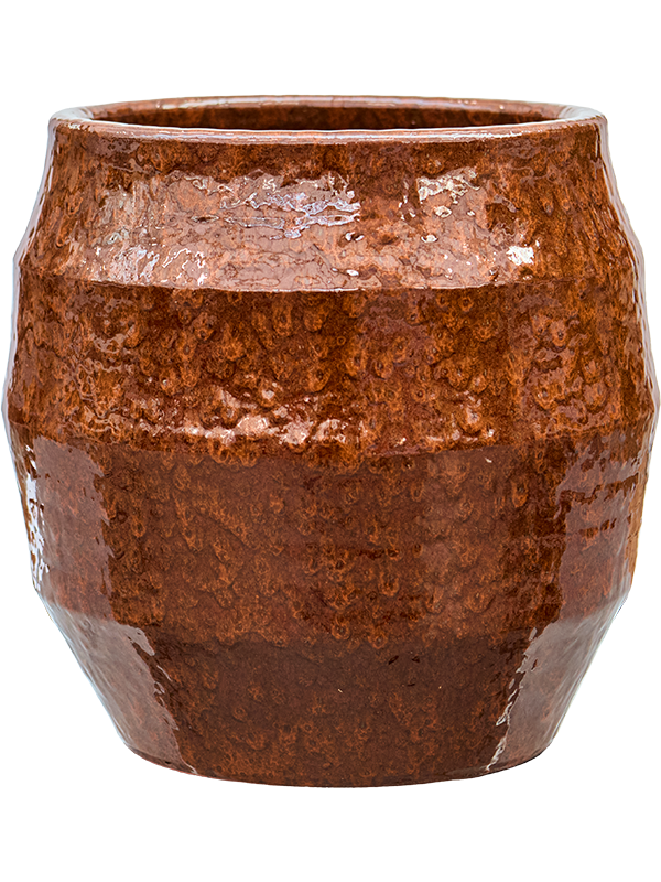 Samba Reactive plantenpot in Fury Red op neutrale achtergrond