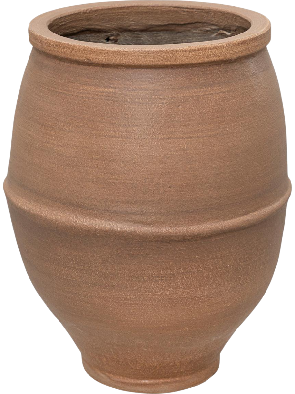 The Vessel Elia M plantenpot in Root Brown op neutrale achtergrond