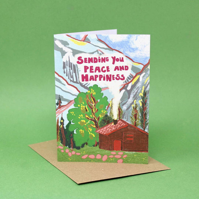 Ik stuur je vrede & geluk A6 wenskaart