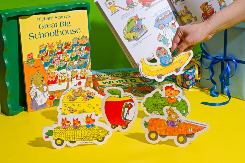 Maiskolfauto - Gestanste kaart door Richard Scarry