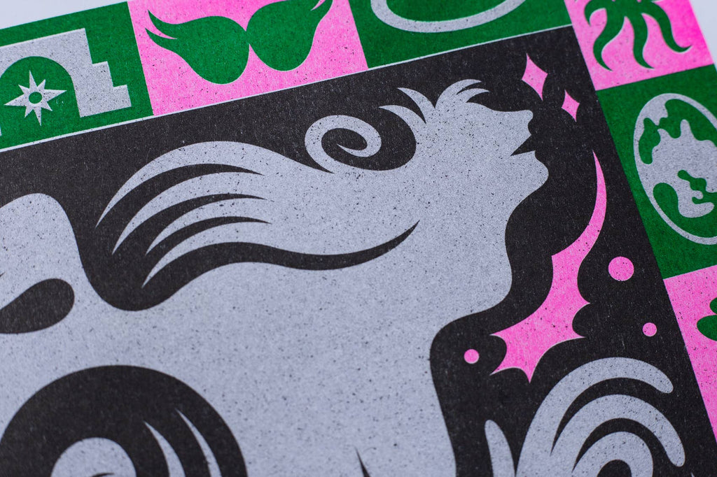 A3 risoposter 'If you could have anything' van Benedikt Luft op Munken-papier