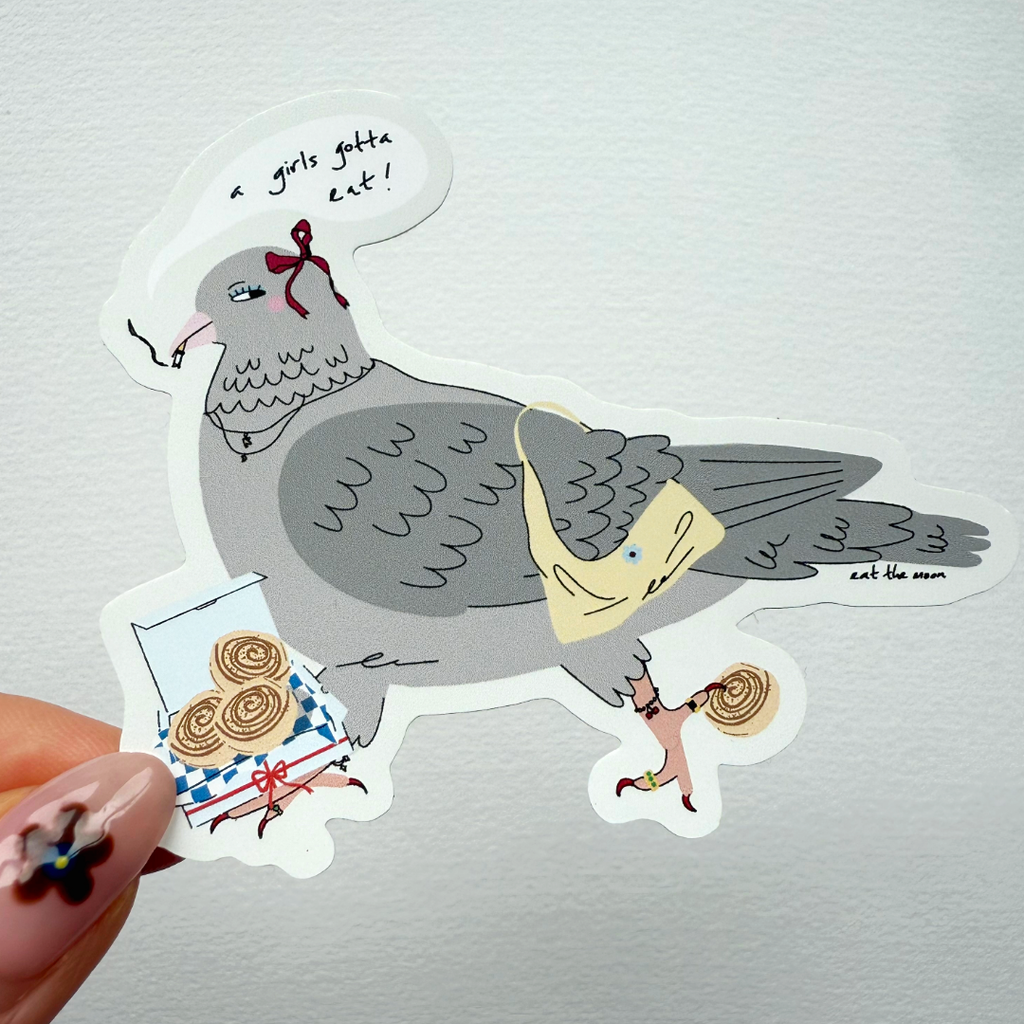 Duif sticker van ongeveer 8 cm, waterdicht vinyl