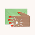 Verlovingskaart met gigantische diamanten ring van Hadley