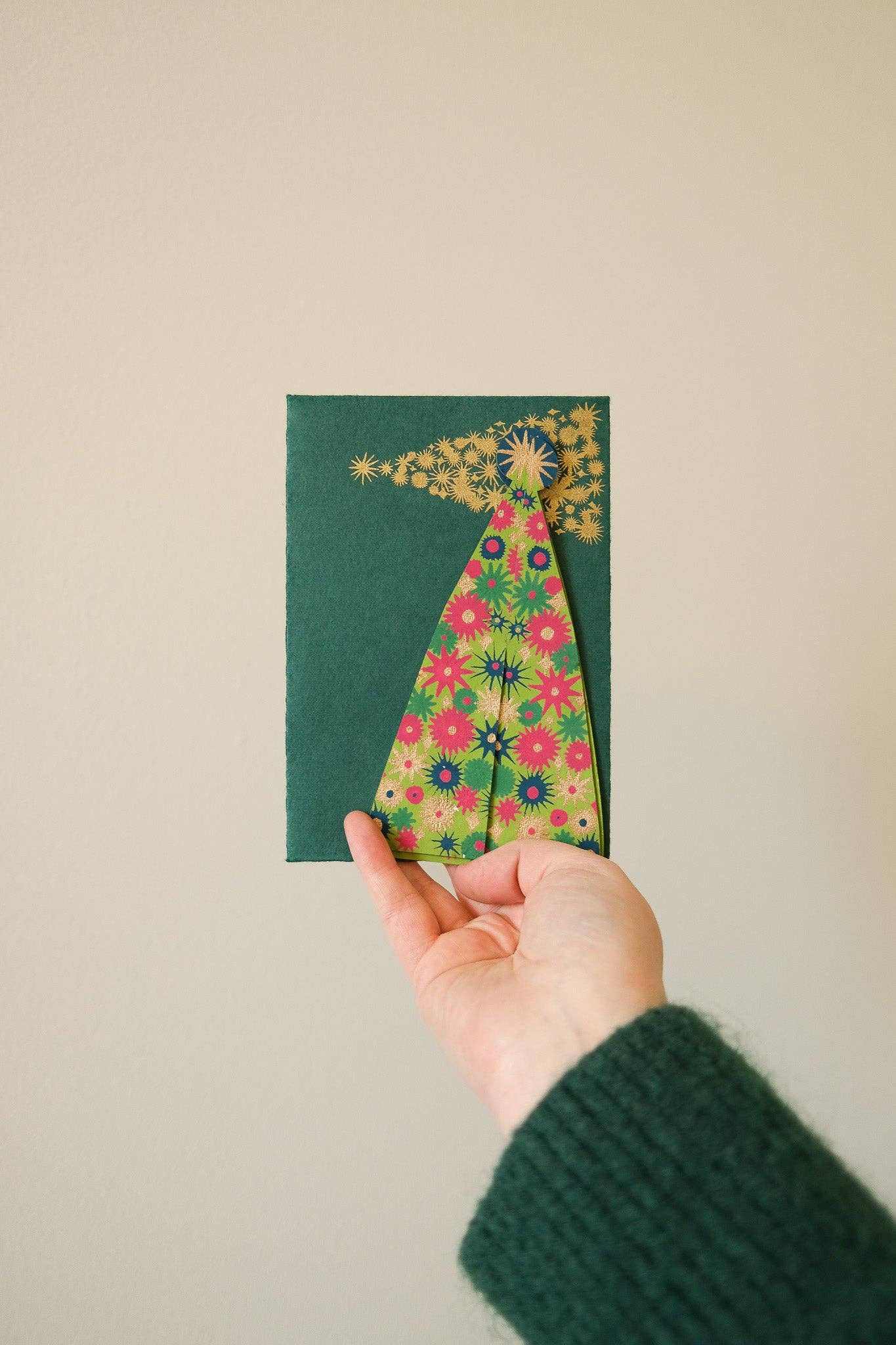 Sterrenboomkaart met envelop