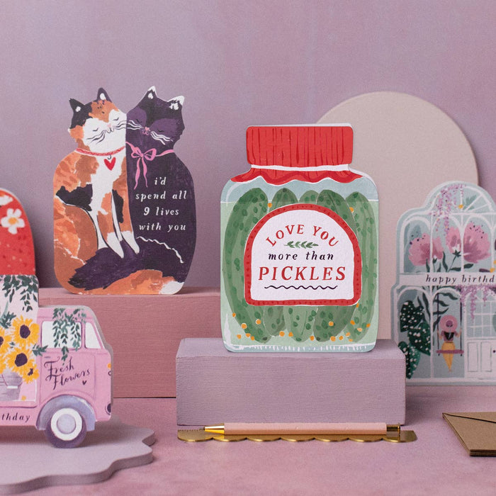 Ik hou meer van jou dan van augurken kaart | Liefdes- & Valentijnskaarten