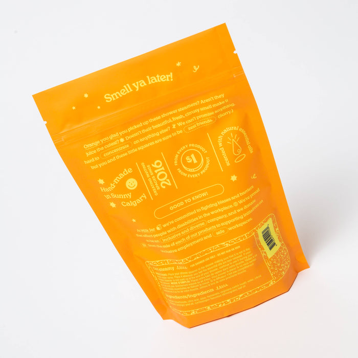 Douchestomers met etherische olie van citrusvruchten