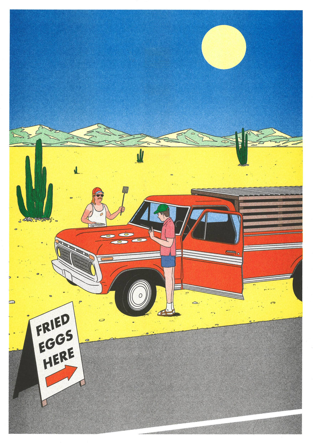 A3 poster 'If You Don't Have Stove', detail van de risografiedruk