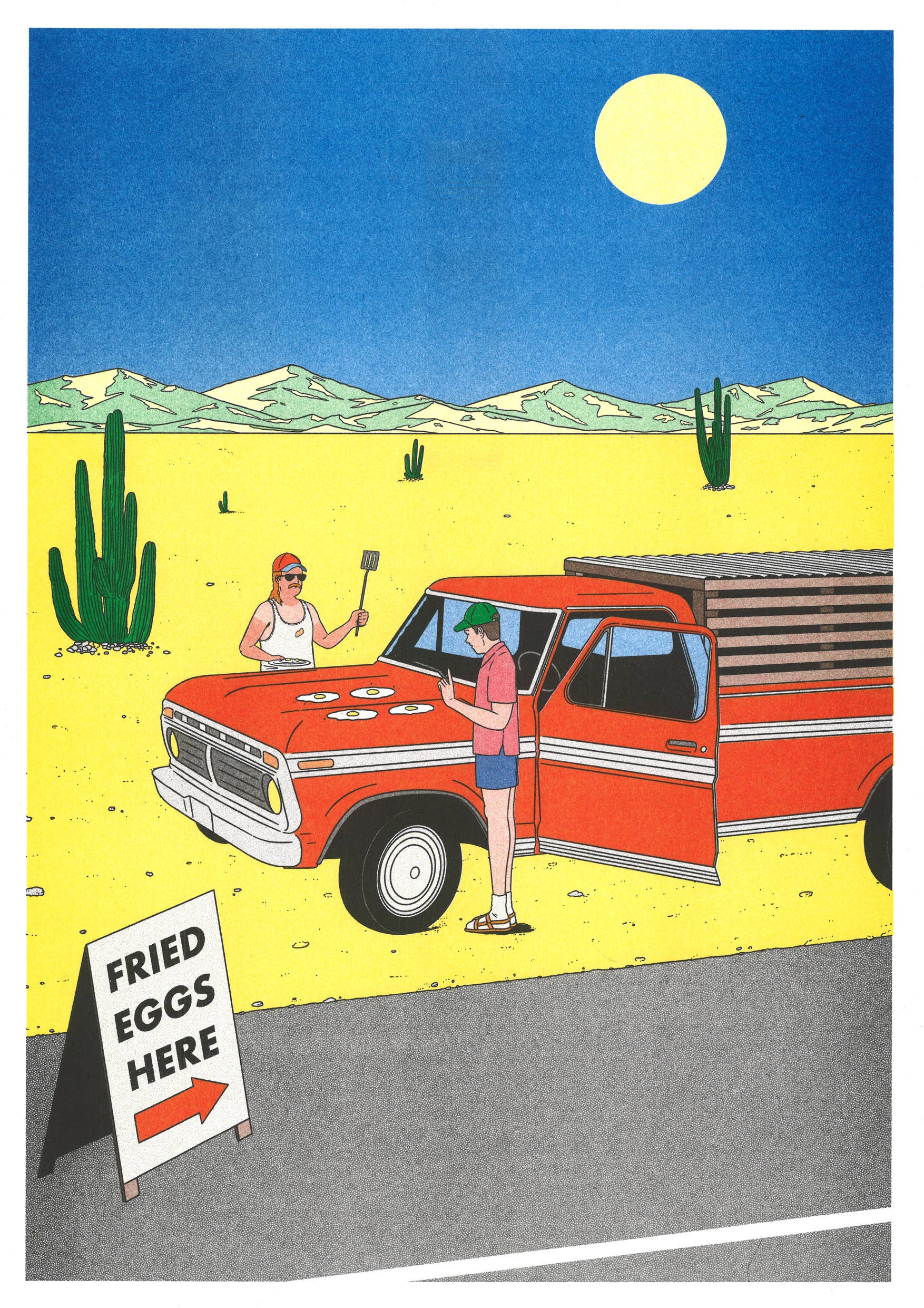 A3 poster 'If You Don't Have Stove', detail van de risografiedruk