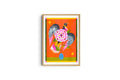 A3 risografieposter Grow van Lou Benesch, collectie Blooming Wings