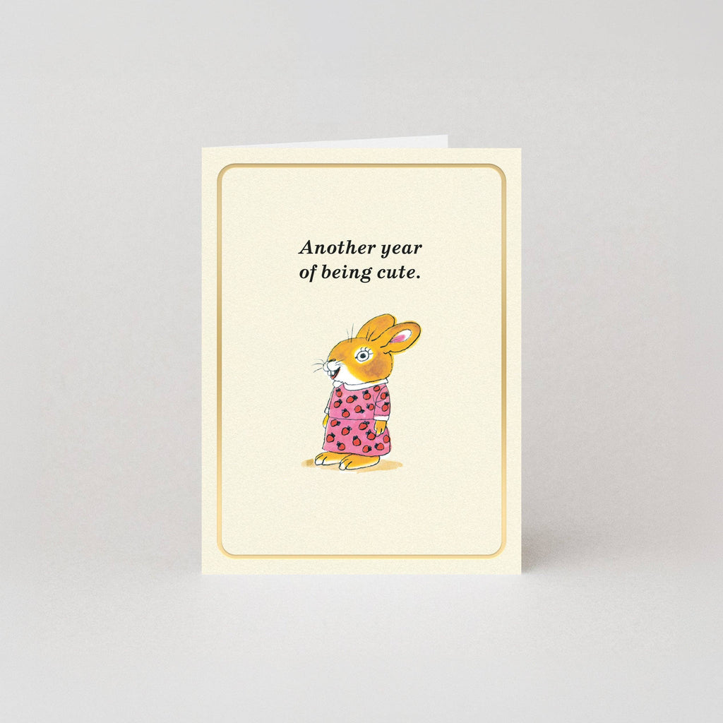 Schattig - Goudfolie - Mini-kaart door Richard Scarry
