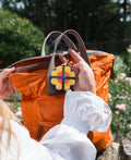 Sleutelhanger Bloemenpers - Sinaasappels & Roze