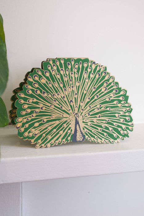 Peacock greeting card