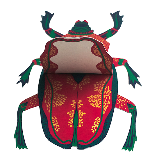 Scarab Beetle wenskaart