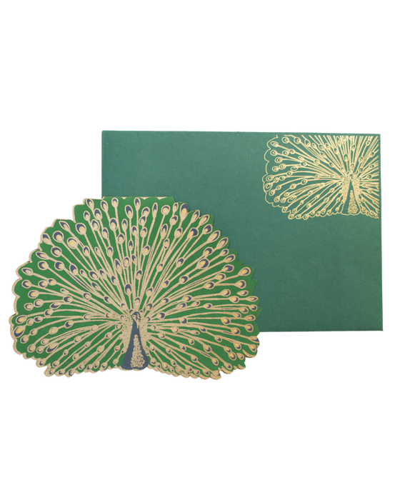 Peacock greeting card