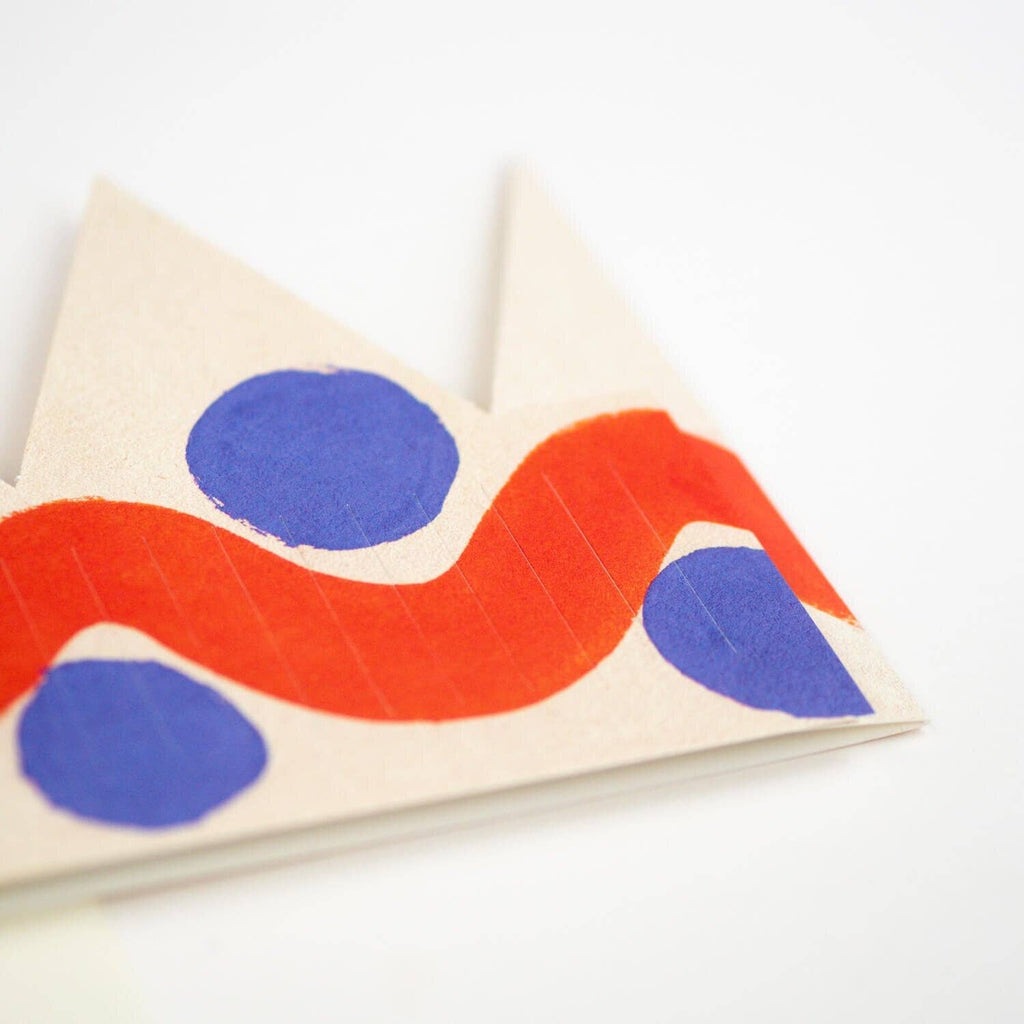 Detail van de feesthoed voor moederdag