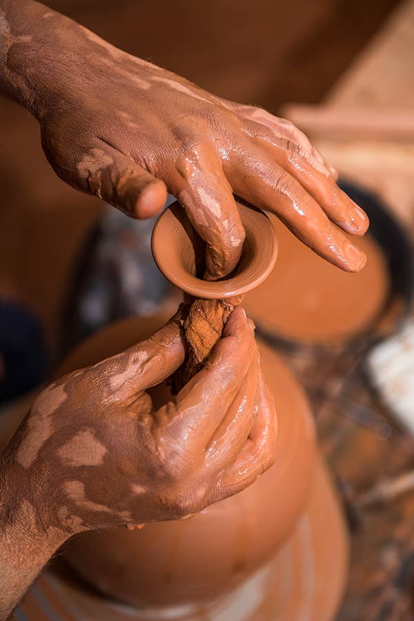 Traditionele kandelaar – wit