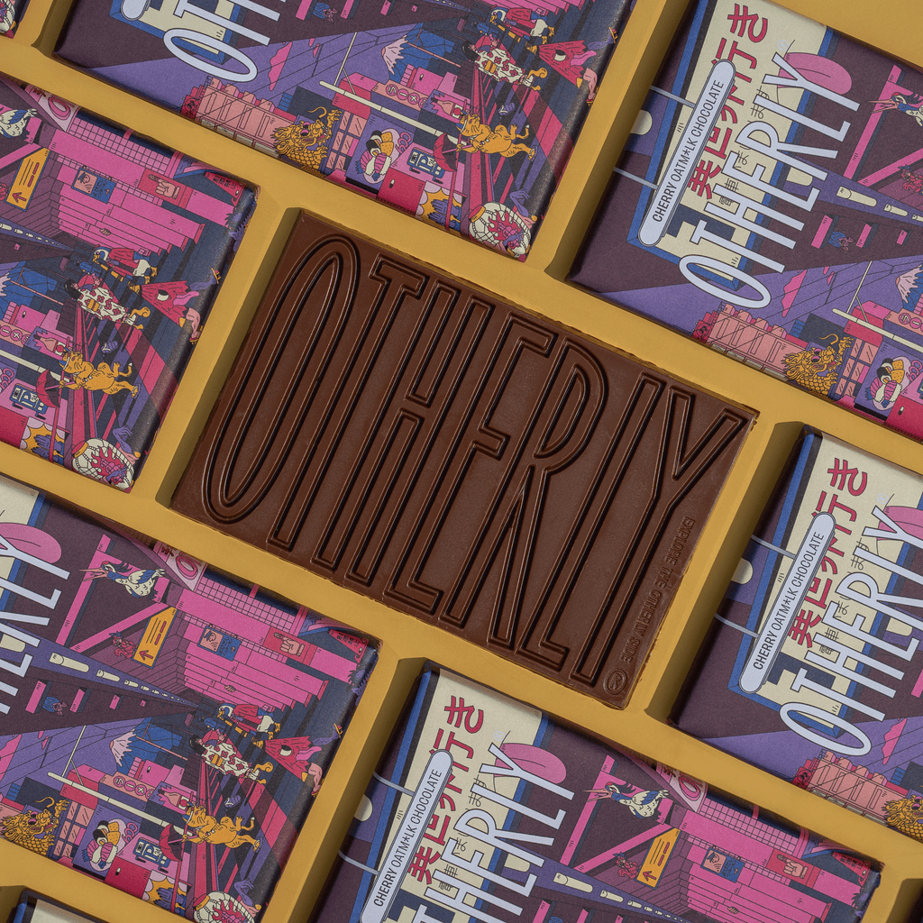 Gebroken reep Otherly Cherry Oatm*lk chocolade