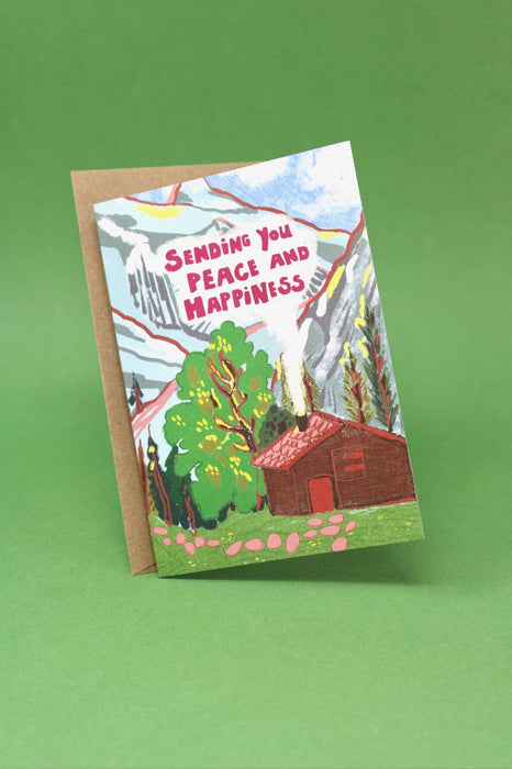 Ik stuur je vrede & geluk A6 wenskaart