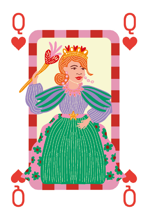 Fabrique Speelkaarten Strepen - Rood Roze