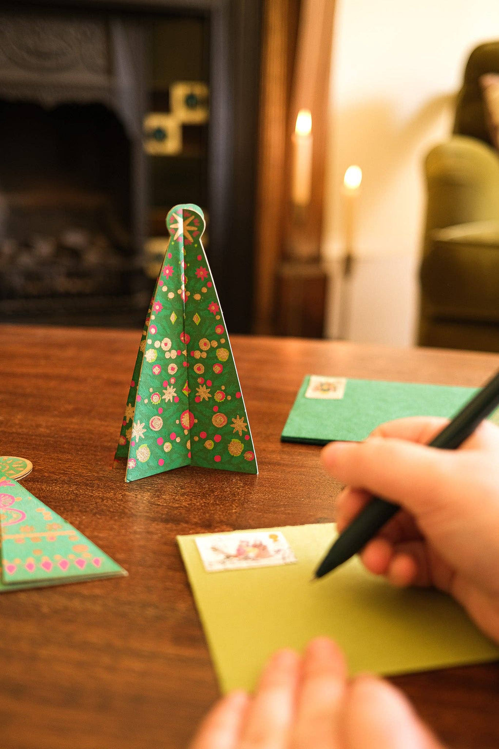 Ornament boomkaart met envelop