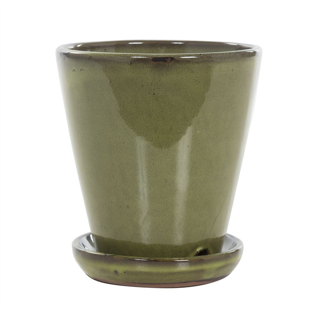 Keramische pot jade black Ø16 × 17 cm