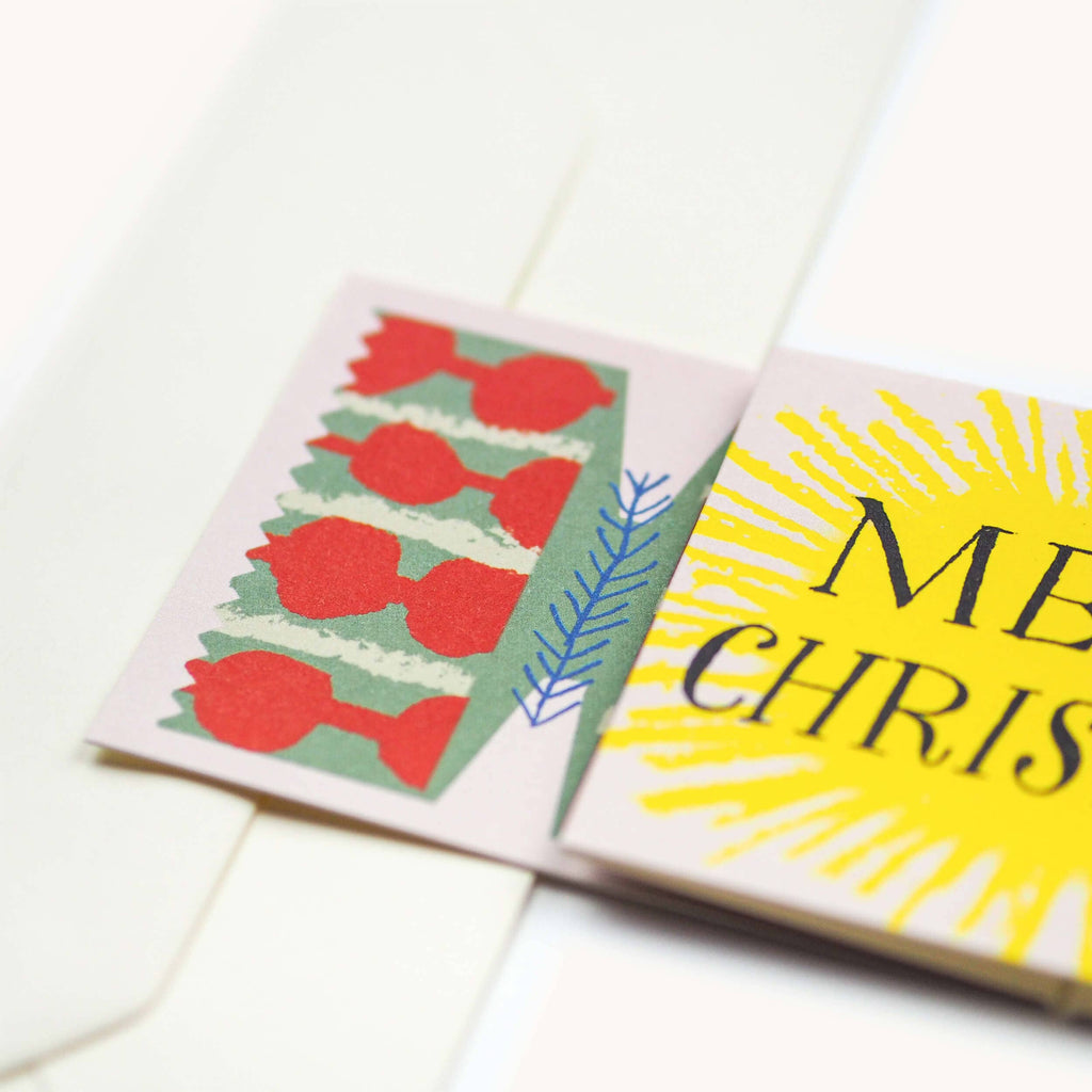 Detail van de kerstcracker kaart van Hadley