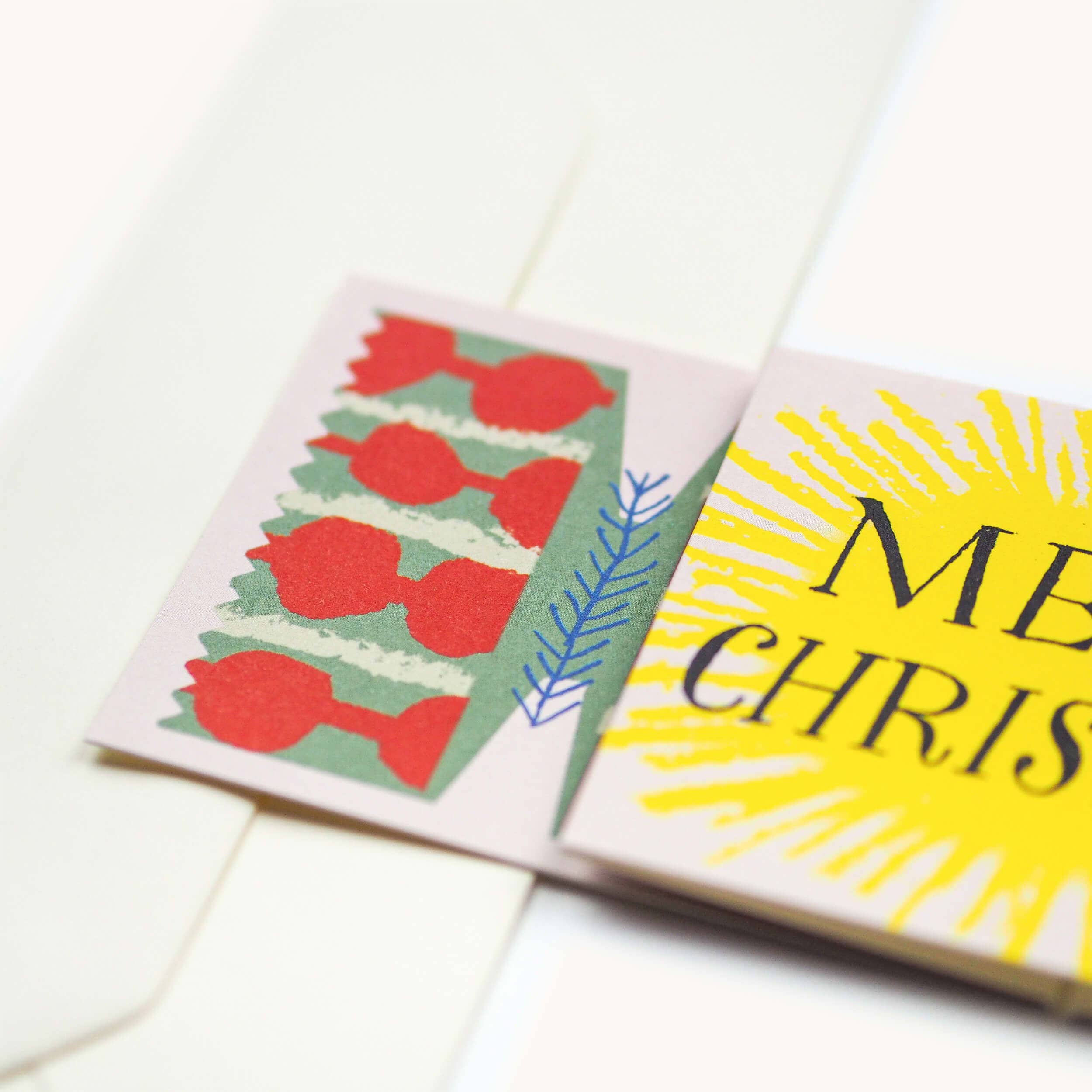 Detail van de kerstcracker kaart van Hadley