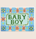Nieuwe babykaart | Babyjongen