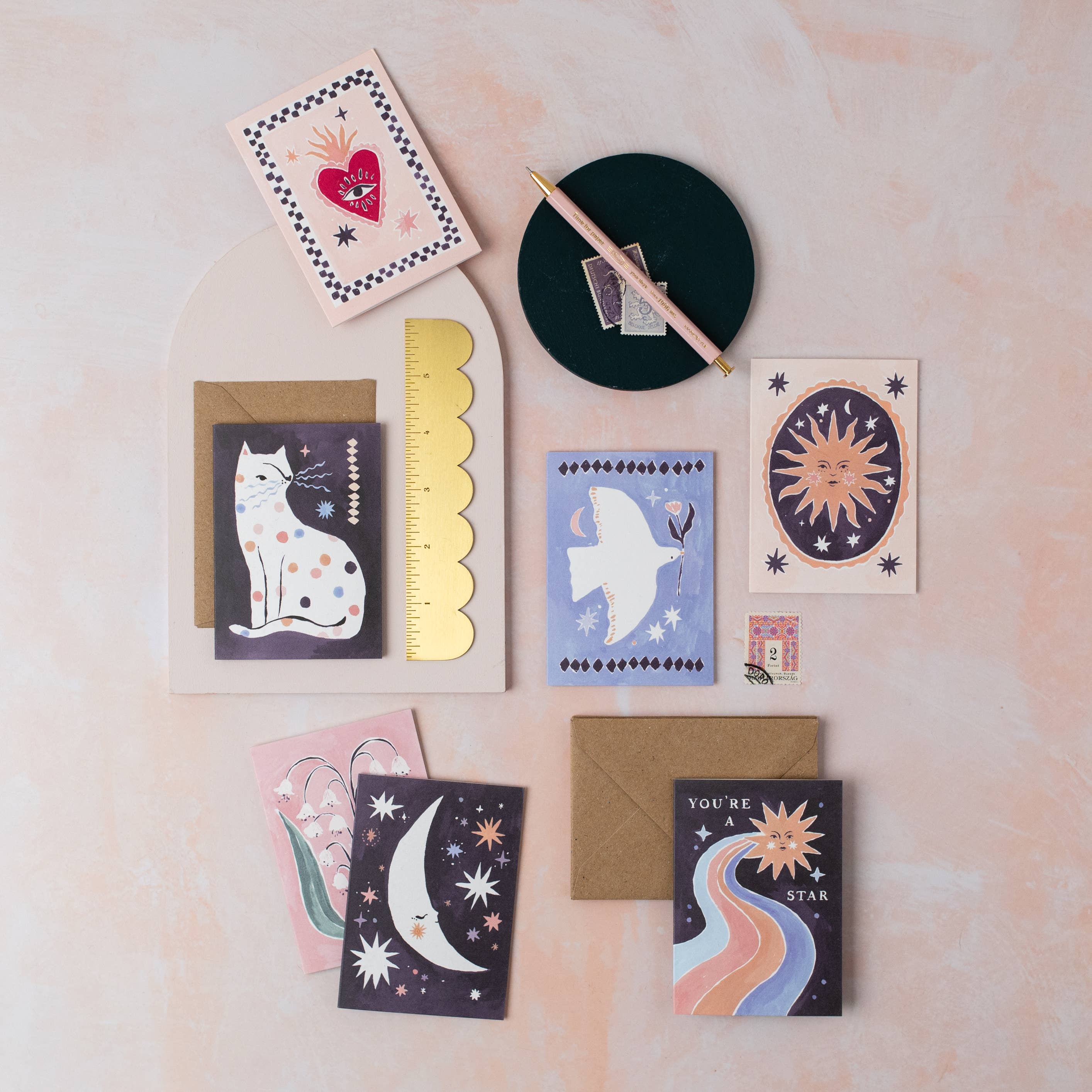 Dove Minikaarten | Blanco minikaarten | Mini-wenskaarten