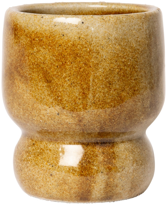 Mok zonder oor goud – gerecycled keramiek (7,5 x 7,5 x 9 cm)