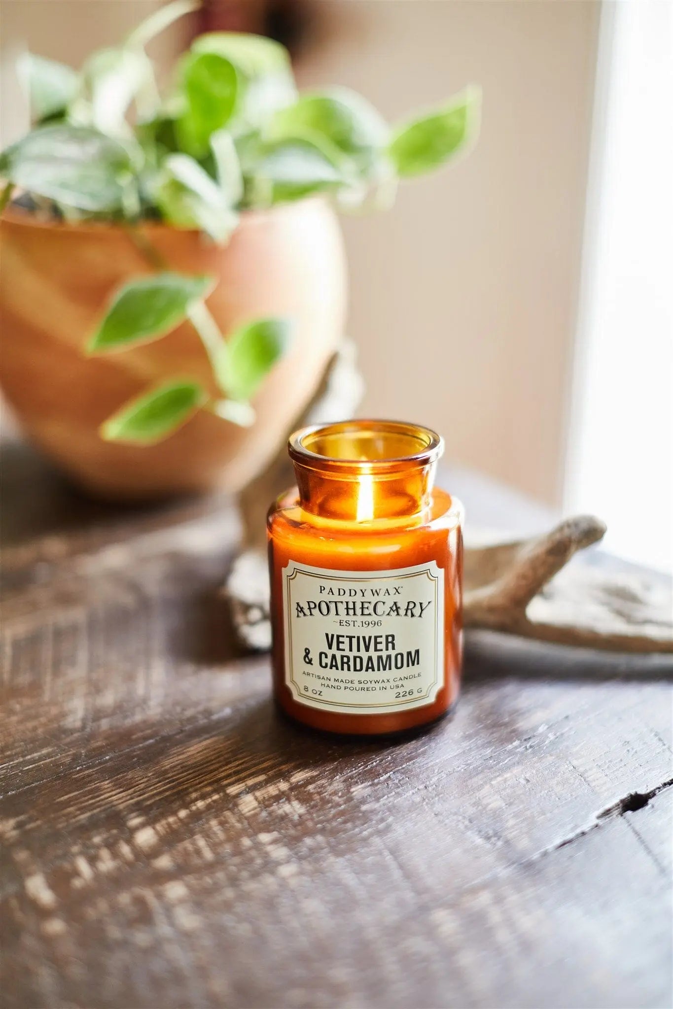 Paddywax Apothecary kaars — Vetiver & Cardamom