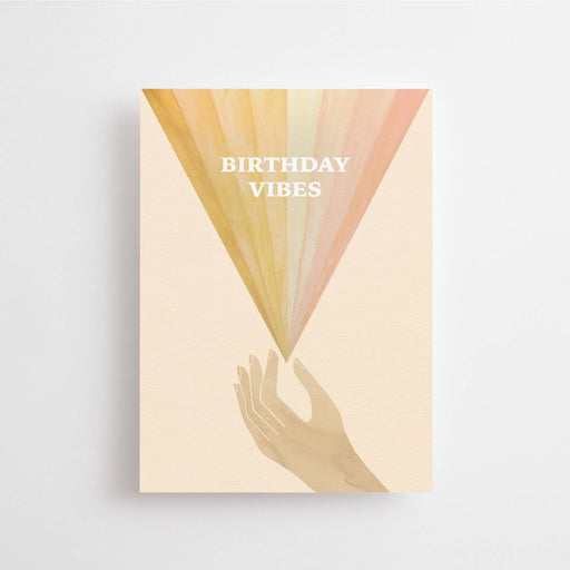 BIRTHDAY VIBES - ANSICHTKAART - REGENBOOGKAART VOOR HET FEEST-Stera