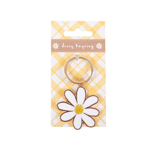 Emaille sleutelhanger met Daisy Flower-Stera