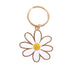 Emaille sleutelhanger met Daisy Flower-Stera