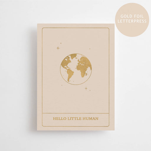 HELLO LITTLE HUMAN - GOUDEN EDITIE - POSTKAART -Stera