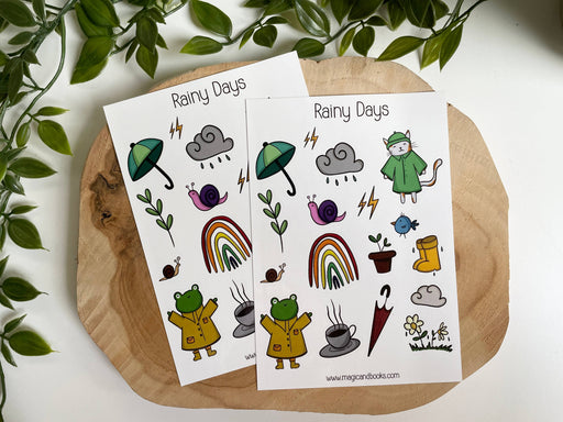 Rainy Days stickervel-Stera