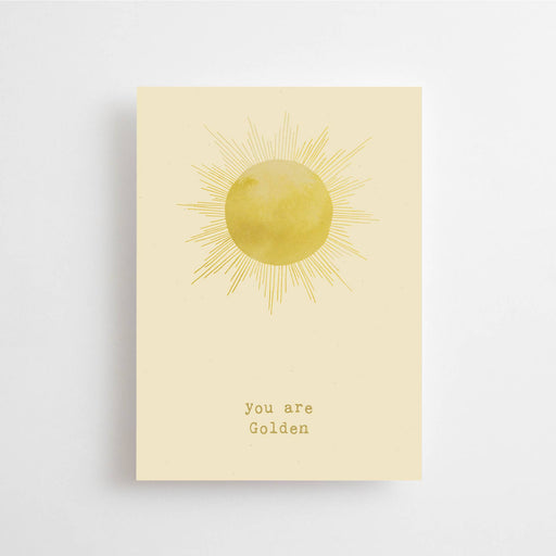 YOU ARE GOLDEN - POSTKAART -Stera