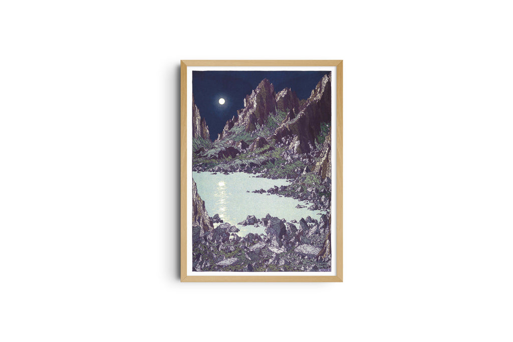 Risografieposter 'Bivouac' van Clement Vuillier, gedrukt door KIBLIND Atelier