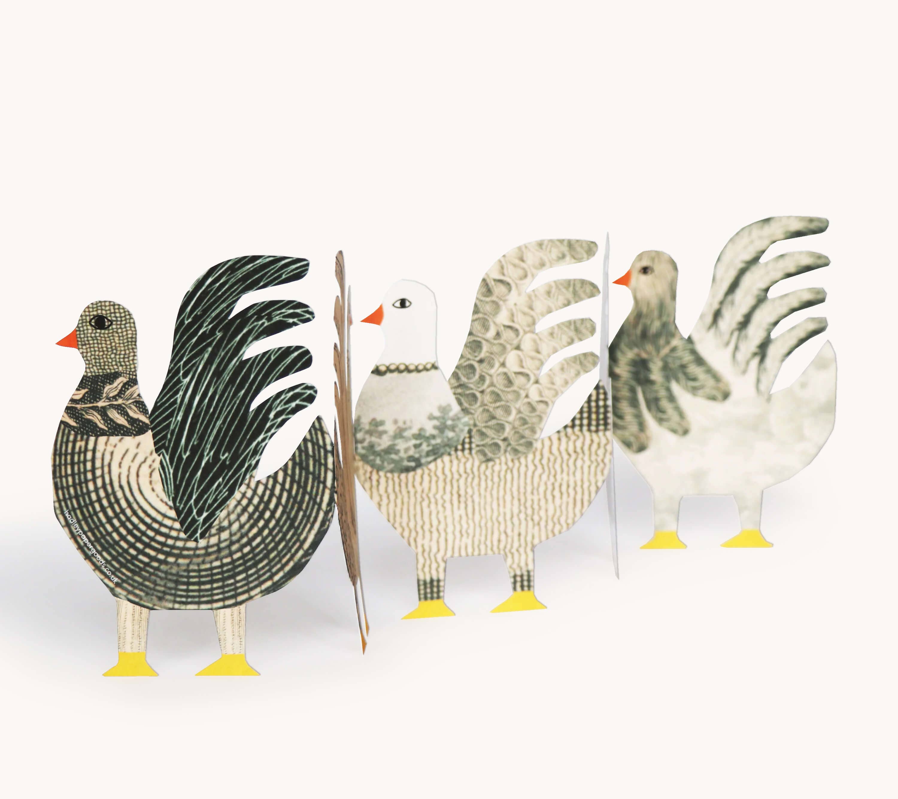 Kippen Concertina Kaart